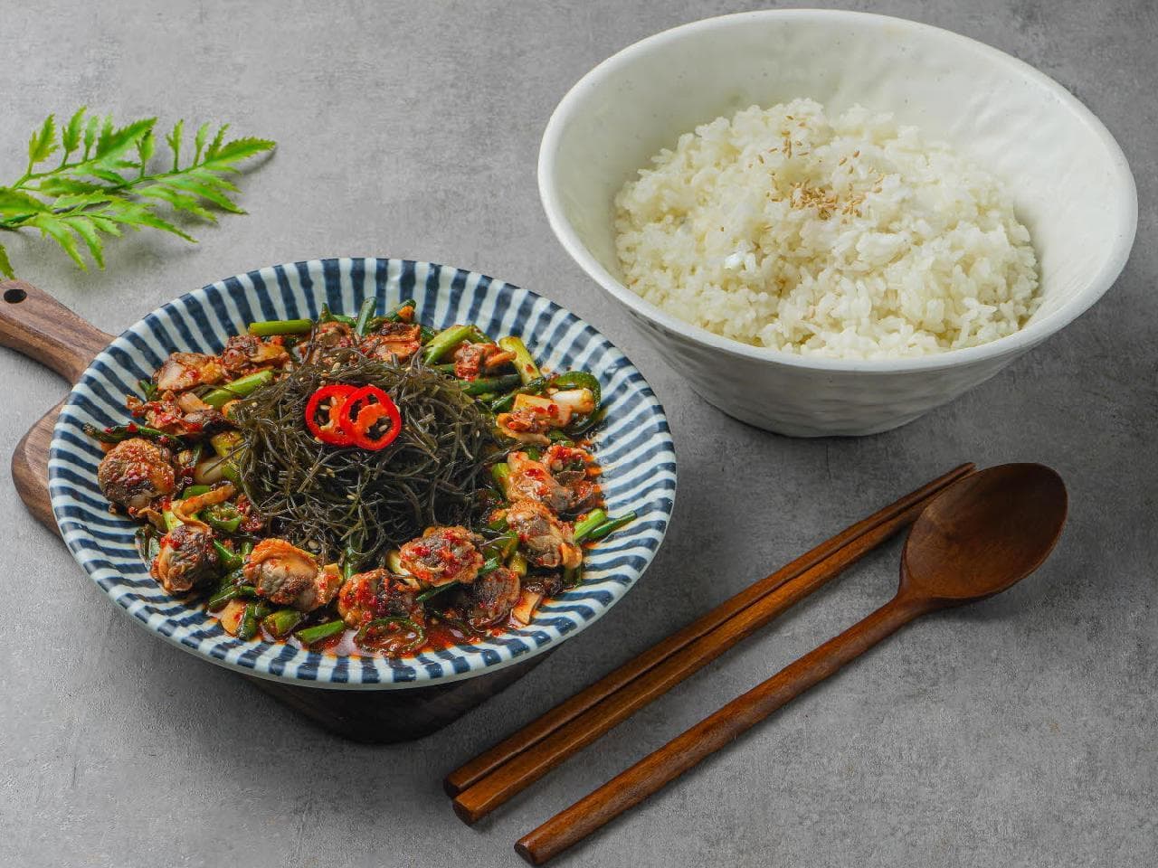 해초꼬막비빔밥